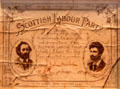 Membership card of Scottish Labour Party at People's Story Museum. Edinburgh, Scotland.