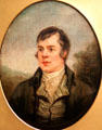 Robert Burns portrait by unknown after Alexander Nasmyth at Writers' Museum. Edinburgh, Scotland.