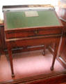 Writing desk used by Robert Burns until his death in 1796 at Writers' Museum. Edinburgh, Scotland.