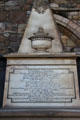 Memorial marker at Holyrood Abbey. Edinburgh, Scotland.