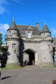Entrance archway to Holyrood Palace. Edinburgh, Scotland.