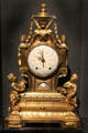 French mantel clock by Robert Robin of Paris at National Museum of Scotland. Edinburgh, Scotland.
