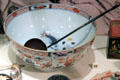 Chinese export porcelain punch bowl at National Museum of Scotland. Edinburgh, Scotland
