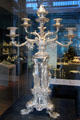 Silver candelabrum by Paul Storr of London at National Museum of Scotland. Edinburgh, Scotland.