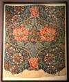 Arts & Crafts Honeysuckle textile by William Morris at National Museum of Scotland. Edinburgh, Scotland
