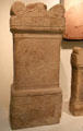 Roman stone altar to Mars & Emperor's Victory from Birrens at National Museum of Scotland. Edinburgh, Scotland.