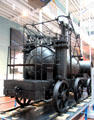 Wylam Dilly locomotive by William Hedley & Timothy Hackworth was used to pull coal at National Museum of Scotland. Edinburgh, Scotland.