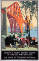Track of the Flying Scotsman on Forth Bridge poster by Henry George Gawthorn for London & North Eastern Railway at National Museum of Scotland. Edinburgh, Scotland.