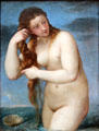 Venus Rising from the Sea painting by Titian at National Gallery of Scotland. Edinburgh, Scotland.
