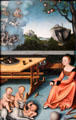 Allegory of Melancholy painting by Lucas Cranach at National Gallery of Scotland. Edinburgh, Scotland.