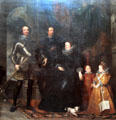 The Lomellini Family, Doge of Genoa painting by Sir Anthony van Dyck at National Gallery of Scotland. Edinburgh, Scotland.