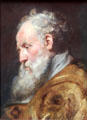 Head of St Ambrose study painting by Peter Paul Rubens at National Gallery of Scotland. Edinburgh, Scotland.