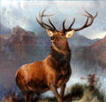 Monarch of the Glen painting by Sir Edwin Henry Landseer at National Gallery of Scotland. Edinburgh, Scotland.