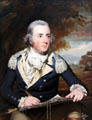 Lieutenant-Colonel George Lyon portrait by Sir Henry Raeburn at National Gallery of Scotland. Edinburgh, Scotland.