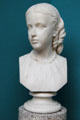 A Scots Girl marble bust by William Brodie at National Gallery of Scotland. Edinburgh, Scotland.