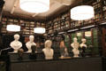 Busts of famous Scots in Library at National Portrait Gallery of Scotland. Edinburgh, Scotland.