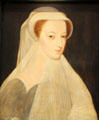 Mary Queen of Scots portrait after François Clouet at National Portrait Gallery of Scotland. Edinburgh, Scotland