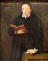 George Buchanan portrait attrib. Arnold Bronckorst at National Portrait Gallery of Scotland. Edinburgh, Scotland.