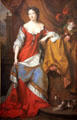Queen Anne, when Princess of Denmark portrait by Willem Wissing & Jan van der Vaart at National Portrait Gallery of Scotland. Edinburgh, Scotland.