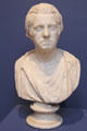 Allan Ramsay marble bust by Michael Foye at National Portrait Gallery of Scotland. Edinburgh, Scotland.