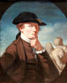 Self portrait by John Runciman at National Portrait Gallery of Scotland. Edinburgh, Scotland.