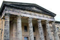 Pediment of Scottish National Gallery of Modern Art. Edinburgh, Scotland.