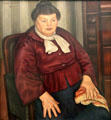 Portrait of Artist's Mother painting by Mark Gertler at Scottish National Gallery of Modern Art. Edinburgh, Scotland.
