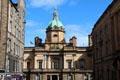 Former Head Office of Bank of Scotland off Royal Mile on Bank Street. Edinburgh, Scotland.
