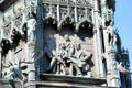 In library relief panel by William Birnie Rhind on Duke of Buccleuch statue. Edinburgh, Scotland