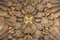 Ceiling details in Thistle Chapel at St Giles Cathedral. Edinburgh, Scotland.