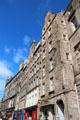 Heritage High St. buildings around Roxburgh's Close. Edinburgh, Scotland.