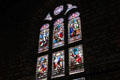 Stained glass window in Tron Kirk. Edinburgh, Scotland.