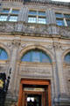Entrance portal of Central Library. Edinburgh, Scotland.