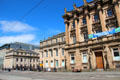 Streetscape on St. Andrew Square. Edinburgh, Scotland
