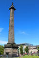 Melville Monument with statue by Robert Forrest on St Andrew Square. Edinburgh, Scotland.