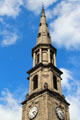 Steeple of St Andrew's & St George's Church on George Street. Edinburgh, Scotland.