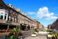George Street streetscape from Charlotte Square. Edinburgh, Scotland.