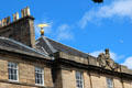 Roof decorations of Georgian row houses on Charlotte Square by Robert Adam. Edinburgh, Scotland.