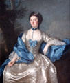 Portrait of a lady by Allan Ramsay at Georgian House museum. Edinburgh, Scotland.