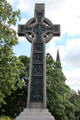 Celtic cross in memory of Dean Ramsay. Edinburgh, Scotland.