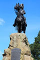Royal Scots Greys Monument by William Birnie Rhind in Princes Street Gardens. Edinburgh, Scotland.