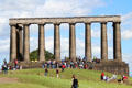 National Monument in form of Greek Temple on Calton Hill. Edinburgh, Scotland.