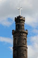 Top of tower of Nelson's Monument. Edinburgh, Scotland.