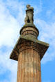 Walter Scott Memorial statue by John Greenshields on Doric column by David Rhind in George Square. Glasgow, Scotland.