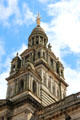Central tower of Glasgow City Chambers with sculptures by John Mossman & George Lawson. Glasgow, Scotland.