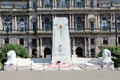 Marble Cenotaph on George Square with sculpture by Ernest Gillick. Glasgow, Scotland.