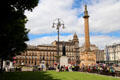 Heritage buildings & monuments of George Square. Glasgow, Scotland.