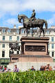 Bronze equestrian statue of Prince Albert by Baron Carlo Marochetti. Glasgow, Scotland.