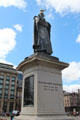 Bronze robed figure of Prime Minister William Ewart Gladstone by Hamo Thorneycroft. Glasgow, Scotland.