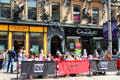 Princes Square sidewalk cafe on Buchanan St. Mall. Glasgow, Scotland.